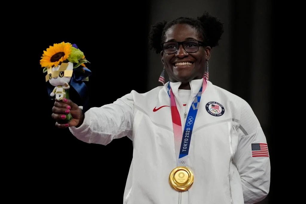 RealKurtAngle's tweet photo. Congrats to Tamyra Mensah-Stock on being the first American Black Woman in history to win Olympic Gold in wrestling!!! Awesome!!!!! #olympics #usawrestling https://t.co/zGdpv3loQW