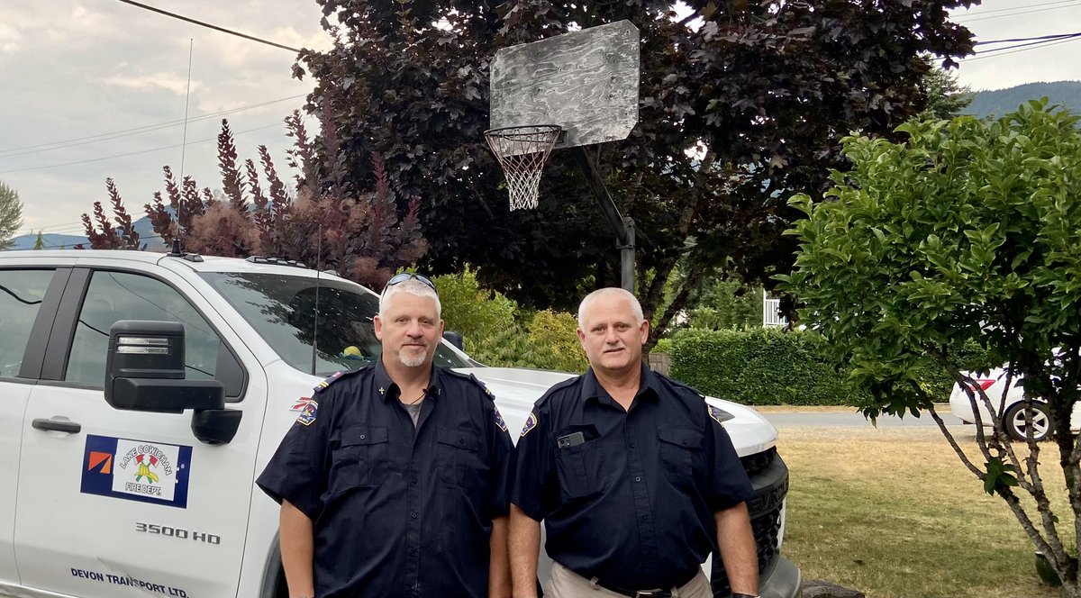 We changed our our crew on the weekend that are up in the Cache Creek assisting <a href="/BCGovFireInfo/">BC Wildfire Service</a> thanks again to <a href="/BCFerries/">BC Ferries</a> for getting them on the way. Capt. Greg Smith and FF Dave Janzen .Tender 2 have been reassigned to the White Rock Lake Fire. Thanks fellas and be safe