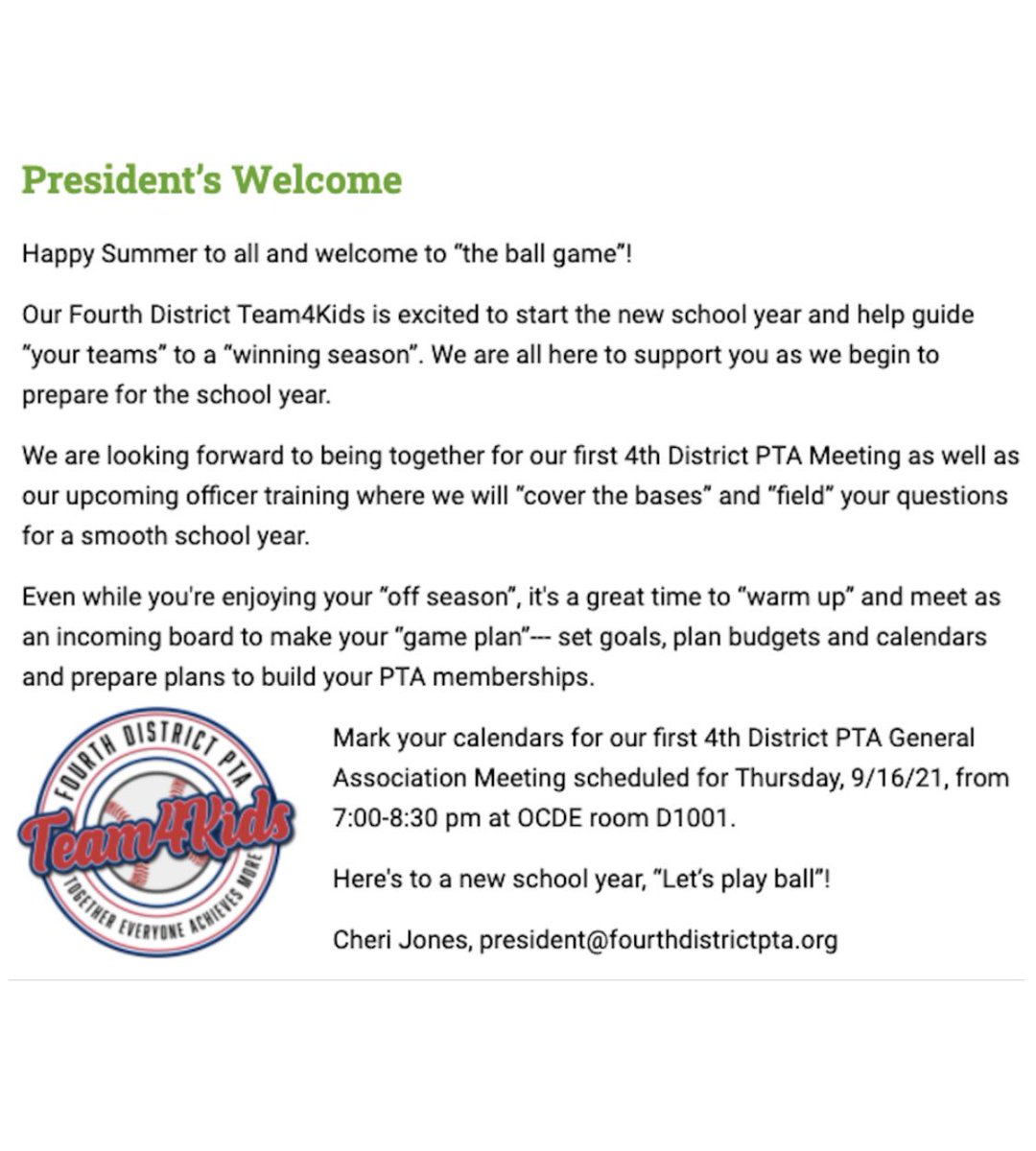 Fourth District PTA tweet media