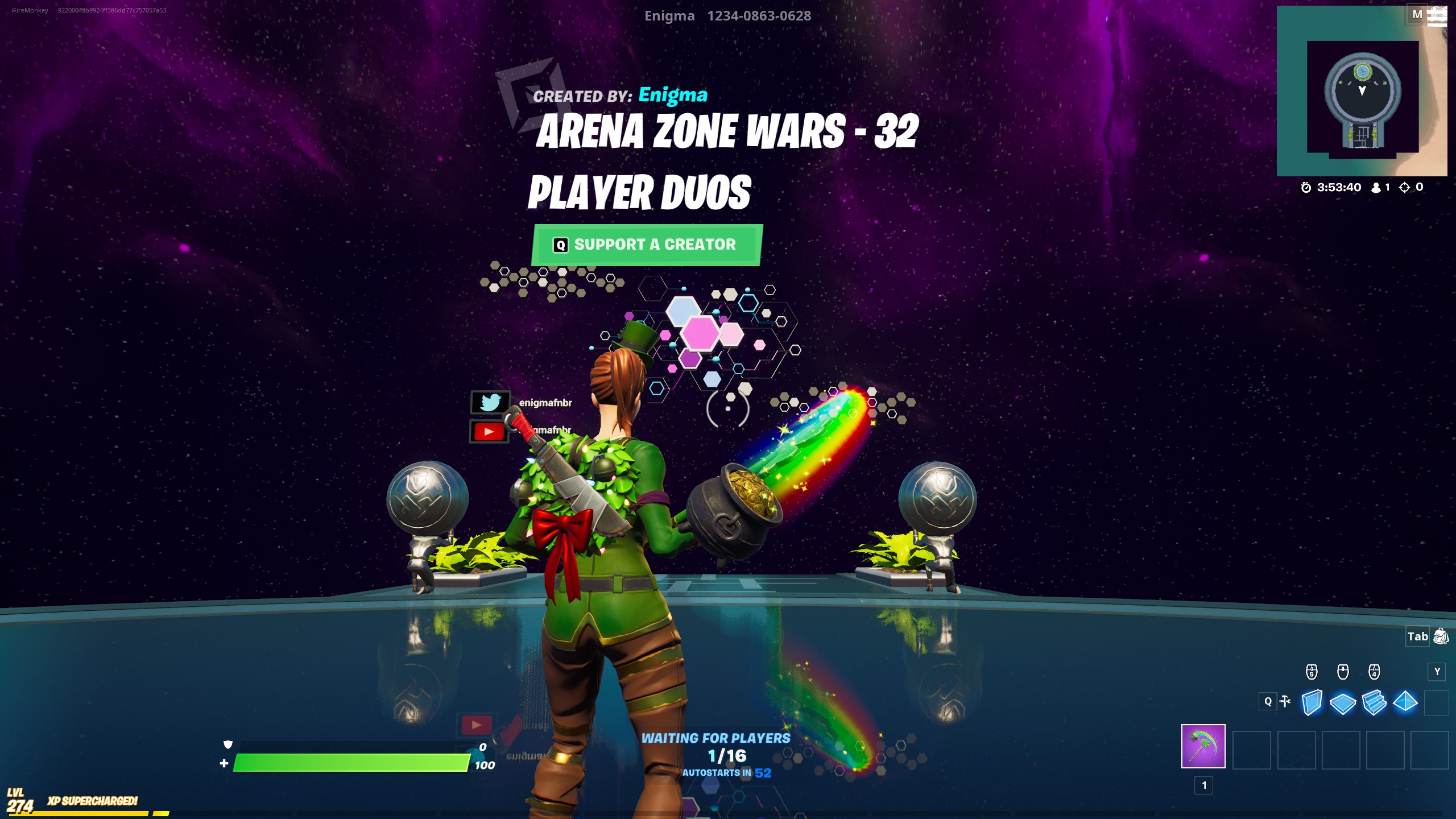 تويتر Ifiremonkey على تويتر Epic Games Pushed A Hotfix Adding The Creative Map Code For The Arena Zone Wars 32 Player Duos Ltm This Means We Might See Arena Zone
