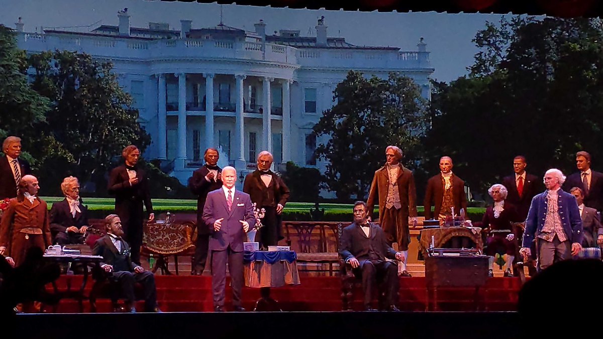 Joe Biden has debuted in the Hall of Presidents attraction at Walt Disney World