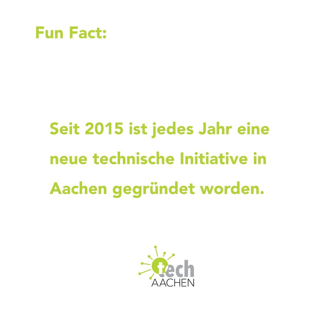 Wusstet ihr, dass so viele Initiativen in Aachen gegründet werden? Seit 2015 sind es Sonnenwagen, MxAix, Windfänger, ADDI, Space Team, Ecogenium, Tachyon Hyperloop und Autak. Mehr Infos auf unserer Website!
techaachen.de