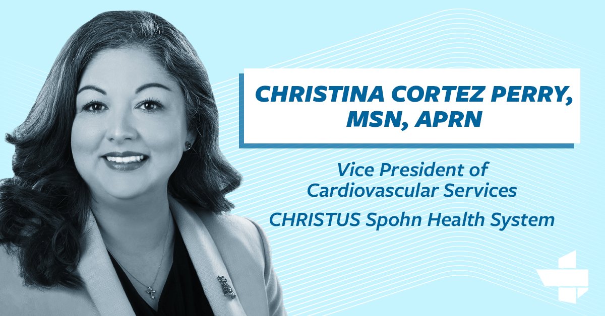 Texas Hospital Association 🏥 (@texashospitals) on Twitter photo NEWSMAKERS (CORPUS CHRISTI): Christina Cortez Perry, MSN, APRN, has been named vice president of cardiovascular services at <a href="/CHRISTUSSpohn/">CHRISTUS Spohn</a>. Previously, Perry served as cardiology program coordinator for the health system. NEWSMAKERS (CORPUS CHRISTI): Christina Cortez Perry, MSN, APRN, has been named vice president of cardiovascular services at <a href="/CHRISTUSSpohn/">CHRISTUS Spohn</a>. Previously, Perry served as cardiology program coordinator for the health system.