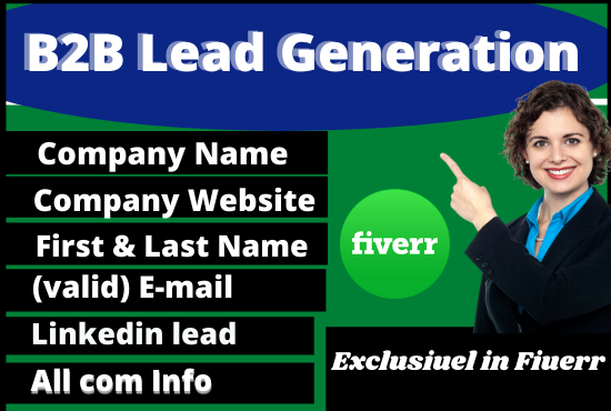 I'm a Lead Generation Expert If you are looking for leads for your business to grow your #business further and increase product sales then you are at the right place. #B2BLeadGeneration Expert. I can give you the right information. Your business will benefit.