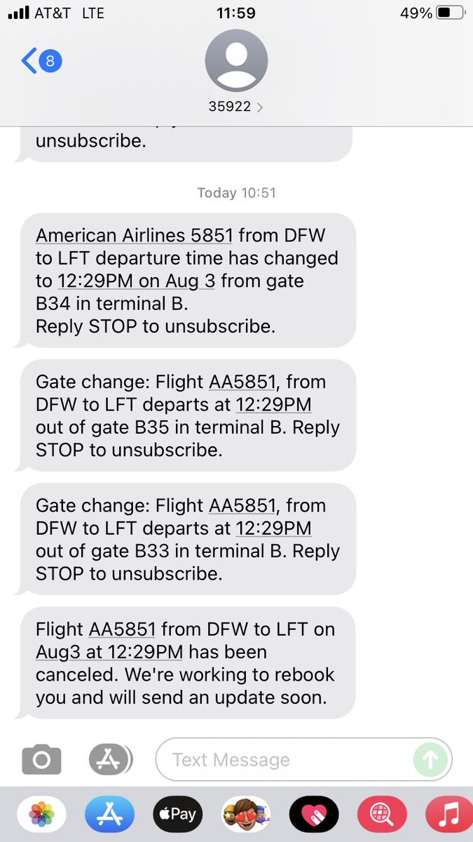 GIsForGentleman's tweet photo. Flight was canceled and American didn’t say anything at the terminal. Moved from B to E concourse and rescheduled for 2:30. I could have driven home by now!!! https://t.co/faC4ONFBD5