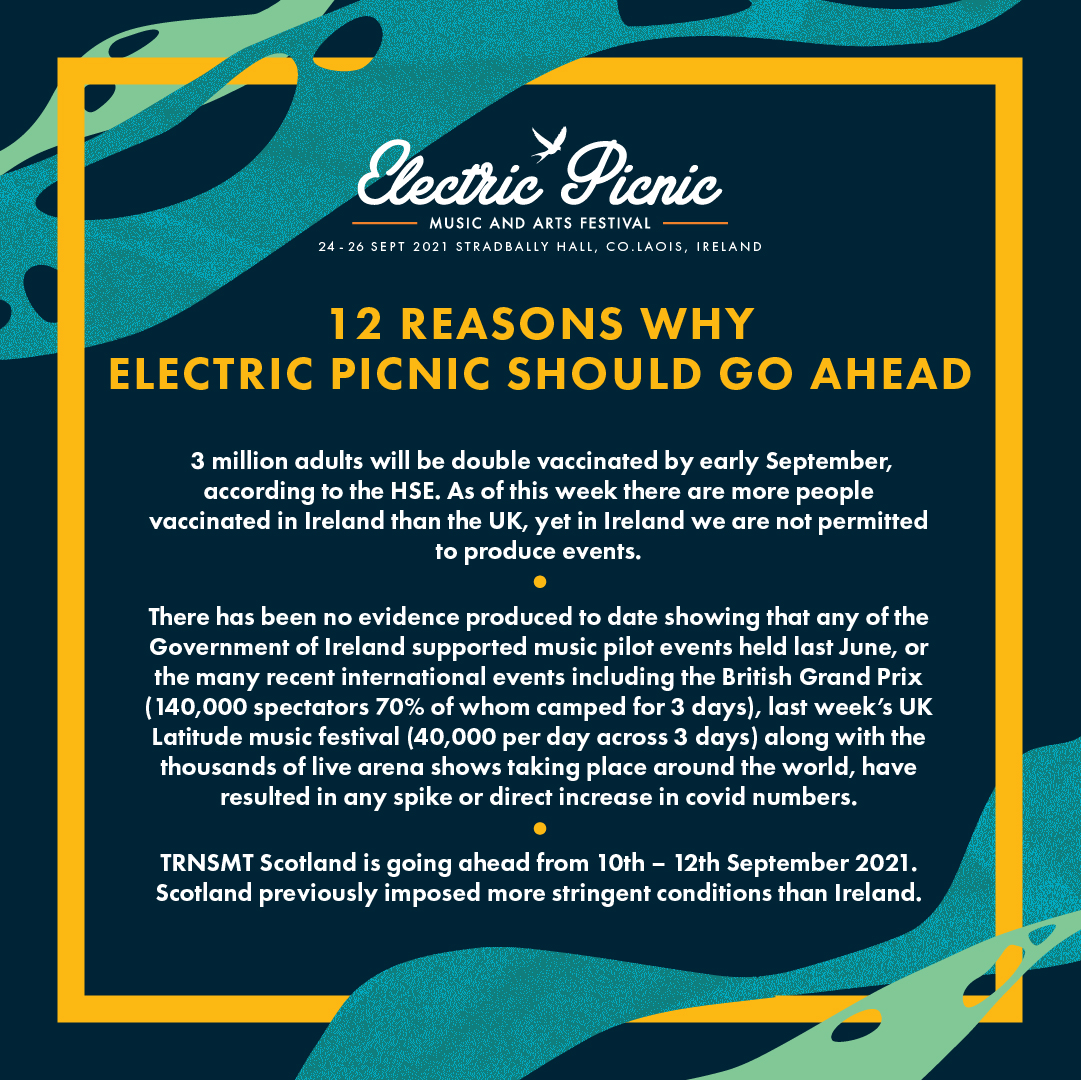 EPfestival's tweet photo. 12 reasons why Electric Picnic 2021 should go ahead ✅ 

https://t.co/eQAw60QUYc https://t.co/Ogc72ag5io