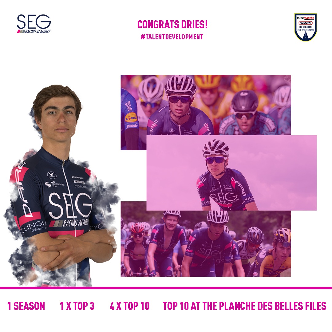 ‼️ Dries de Pooter will become a trainee of @IntermarcheWG for the remainder of the season 👏🏻

🗣️"The developing environment that I have found in the Academy has helped me a lot. Looking back, I know that it was the perfect call to join the team. " 

📲 segracing.com/depooter-wanty