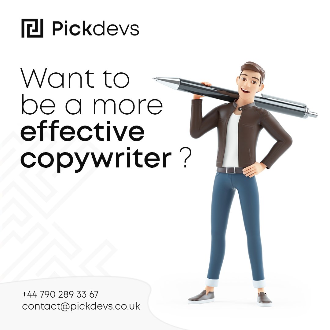 pickdevs's tweet photo. This is how you enhance your copywriting skills: 

• Study your audience. 

• Study what you’re selling. 

• Know the purpose of your writing.
 
• Practice your craft. 

#Pickdevs  #Software #Digital #Tools #copywriting https://t.co/jz9RJQA2mL