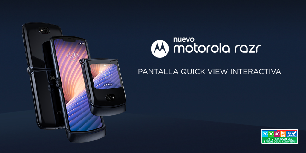 MotorolaCL's tweet photo. El icónico smartphone plegable, regresa en una versión más premium.💥🤳
Conócelo acá https://t.co/eFyzx7DK5B https://t.co/muxUFRClAW