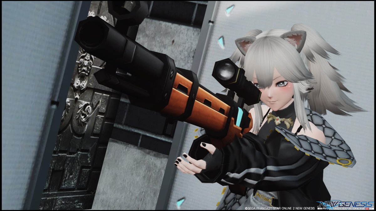 walkerpso2's tweet image. #PSO2NGS
#メンテの日なのでssを貼る
#PSO2ホロライ部
ししろん×射撃場