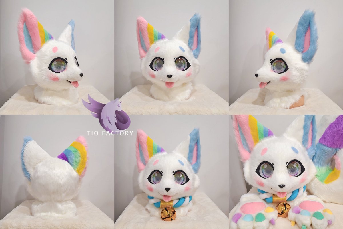 TIO_FACTORY's tweet photo. 🌈🍭🐶

#fursuitfriday #fursuit  #kemono #kemonosuit #fursuitforsale #fursuitmaker https://t.co/jdBP6Q1F73