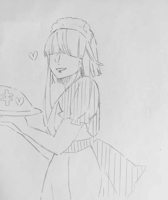 今日描いたアナログ落書き。
デジタルよりアナログの方がやっぱ勢いとか気持ちいい体のラインの線描ける気がするな。 