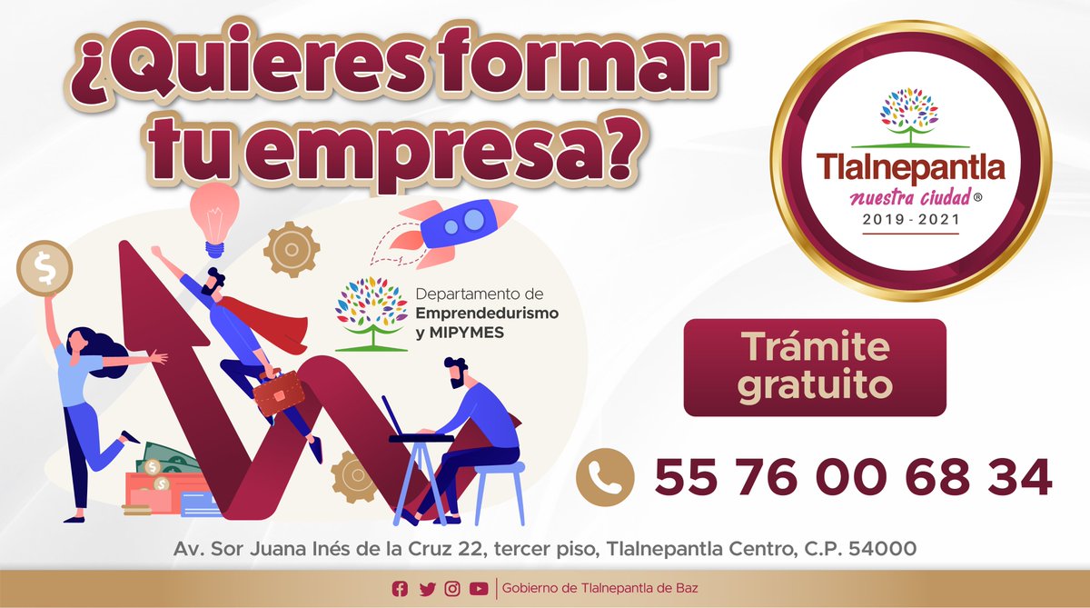 Gob_Tlalne's tweet photo. 🏭 ¿Quieres formar una empresa? ¡Nosotros te ayudamos!

📞 Comunícate al 55 7600 6834 para recibir asesoría.

#NuestraCiudad #Tlalnepantla https://t.co/EJntkontNp