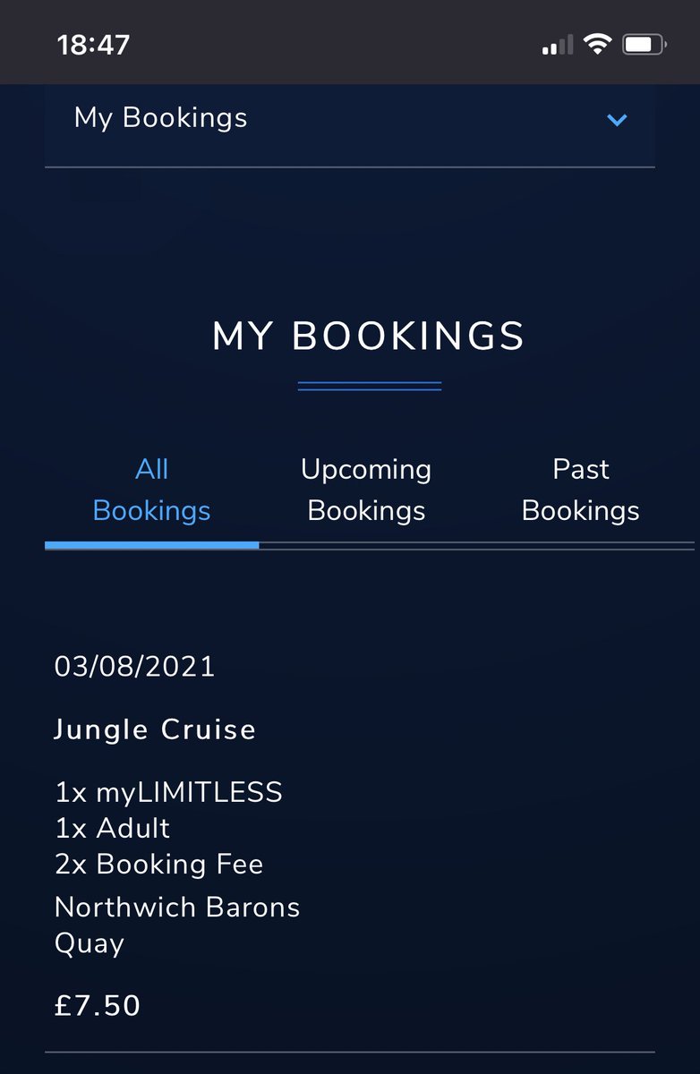 ResidentNutty's tweet photo. @ODEONCinemas so i booked tickets to go see Jungle cruise tomorrow but it said payment failed but yet its showing up in my booking page and the payment is pending.. normally it goes right through. So i hve no tickets proof of my purchase for tomorrows viewing at 18:15 🤷‍♂️?? https://t.co/sNEBqrrQPr