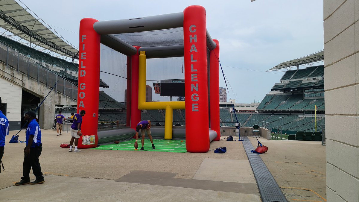 SuperGamesOH's tweet photo. NFL is almost back! 🏈😜 we had fun helping welcome fans back this weekend to a few stadiums #NFL https://t.co/zkc9fCSpXf
