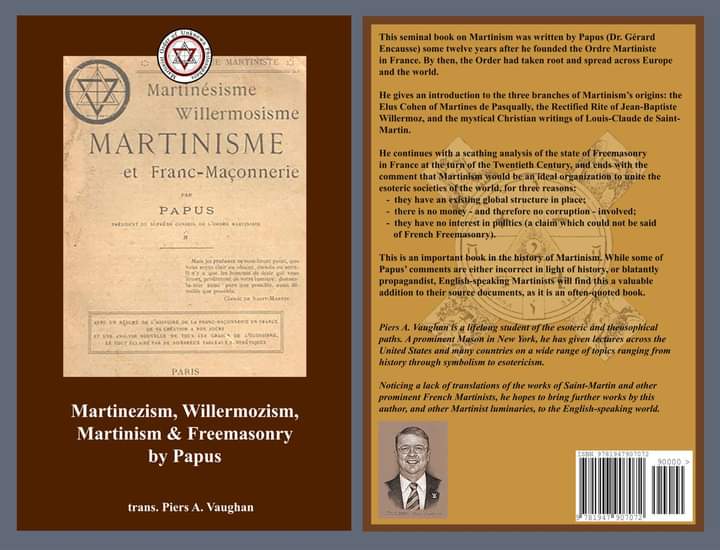 TravisSimpkins7's tweet photo. Thanks to Piers A. Vaughan, 33° for featuring my author portrait of him on the back cover of his translation of “Martinezism, Willermozism, Martinism and Freemasonry” by Papus (Gerard Encausse).
#PiersVaughan #Papus #Martinism #Martinist #Occult #occultism #occultart #Magick #OTO https://t.co/r6As49BTzz