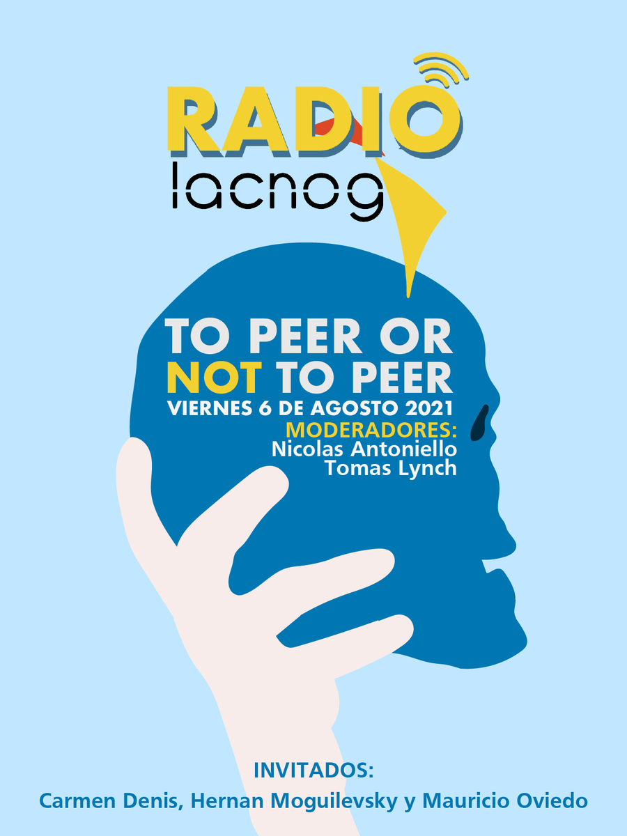 🎙 ¡#RadioLACNOG está de vuelta!

Episodio 4 "To peer or no to peer pt.1 "
🗓 Viernes 6 de agosto 2021

👉 No te pierdas esta nueva temporada llena de episodios interesantes y con mucha información relevante. 

*Disponible en Spotify, Apple podcast y Google Podcast.