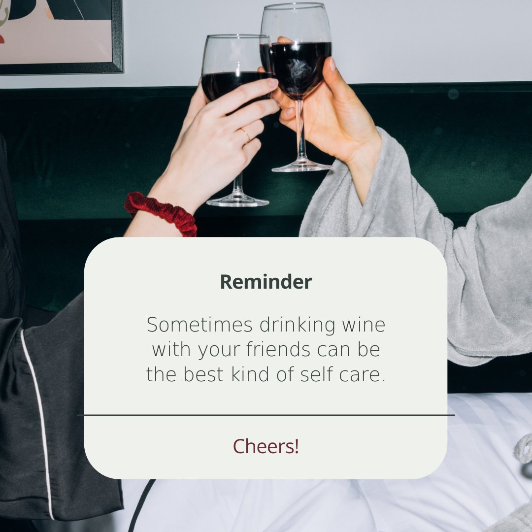 Self care for the win! 🍷