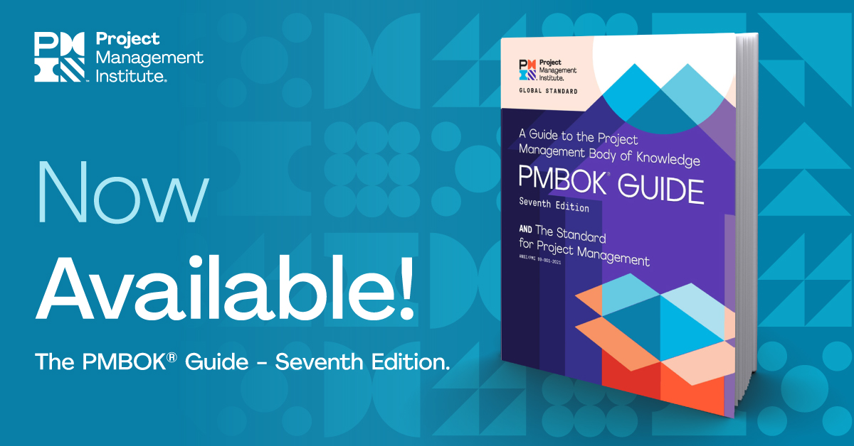 PMInstitute's tweet image. You need to be proactive, innovative and flexible to meet today’s challenges and deliver powerful outcomes. The #PMBOK Guide – Seventh Edition helps you get the job done. English-language, print editions available now! ow.ly/9mWT50FIUV8 #pmot