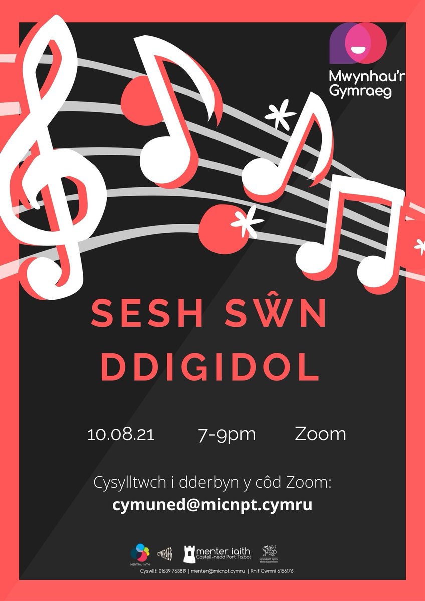 💥WYTHNOS I HENO 💥

Cyfle gwych i gwrdda pobl newydd, dysgu caneuon ac alawon, a mwynhau cerddoriaeth Cymraeg 🎶

#cymraeg #menteriaith #mentrauiaith #digwyddiad #seshsŵn

<a href="/learncymraegABA/">LearnWelshSwanseaBay</a> <a href="/PapurBroLlais/">Papur Bro Llais</a> <a href="/mentrauiaith/">Mentrau Iaith</a> <a href="/menterabertawe/">Menter Iaith Abertawe</a>