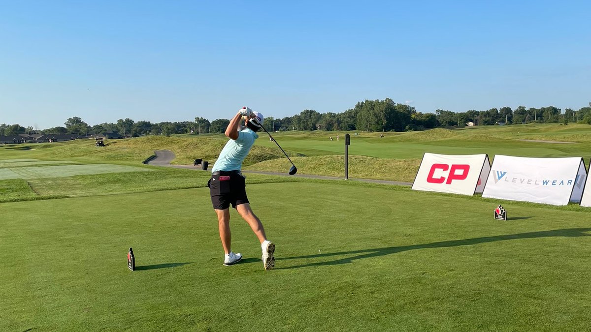GolfCanada's tweet photo. Round 2 of the Canadian Men's Amateur Championship is underway at @ambassadorgolf π¨π¦
Early leaders are William Duquette of Quebec and A.J. Ewart of B.C. at -11 #CDNAm
Full leaderboard: https://t.co/Zjr0UEfQuc https://t.co/zfyabuguje