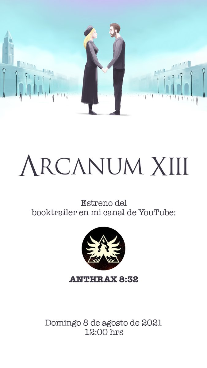 Anthrax832's tweet photo. Estén pendientes, ya que el próximo 8 de agosto se estrena en mi canal de YouTube el booktrailer de ARCANUM XIII, una antología de relatos breves que viajan a través de lo fantástico, siniestro, melancólico, triste, perturbador y esperanzador. 
https://t.co/4BGwY7E20o https://t.co/gEXKGMSUAn