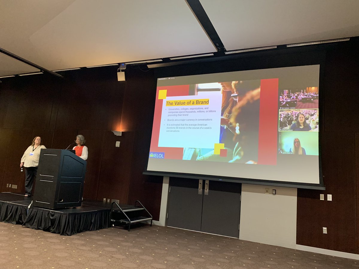 Love this  #hyflex collaboration about internal &amp; external branding with #ielol faculty <a href="/ASU/">Arizona State University</a>. <a href="/SKash211/">Shubha Kashyap</a> <a href="/KarenLPedersen/">Karen Pedersen</a> @tjp303 <a href="/Amanda__Major/">Amanda Major</a> <a href="/OLCToday/">The Online Learning Consortium</a> #leadership #digitallearning