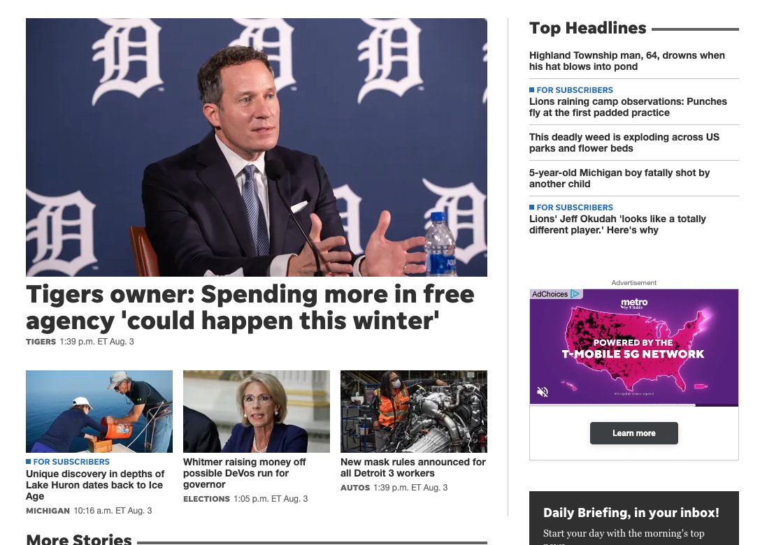 DayvMuller's tweet photo. FWIW the homepages of the local papers https://t.co/f4k7nmqg63