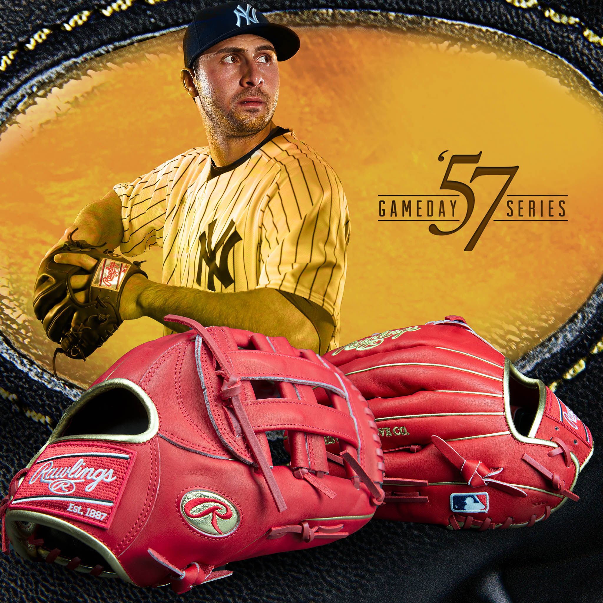 Rawlings Baseball on X: The Gameday '57 series was created to celebrate  the finest in the field and August features #RawlingsGoldGlove winner  Joey Gallos glove, capped off with a unique Gold 'Oval