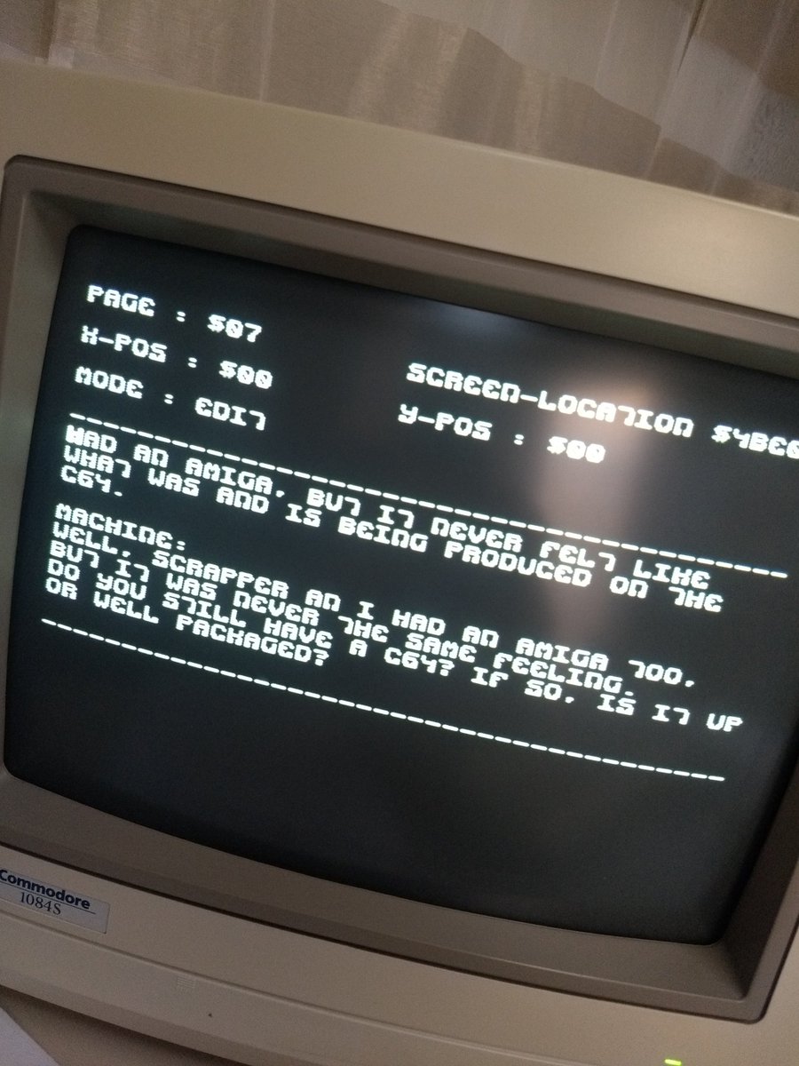 AddyBook64's tweet image. The editorial team of AddyBook is crazy. They use a real C64... 😂