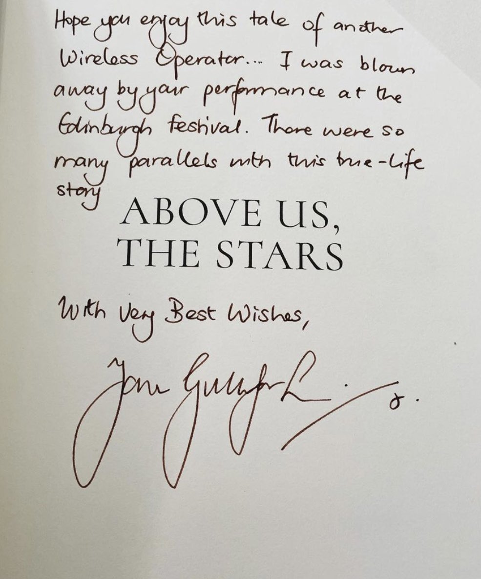 TheThomasDennis's tweet image. I just wanted to say a big thank you to @LydiaJane13 for sending me this incredible book.  I am thrilled you enjoyed @WirelessOp &amp;amp; my performance. it’s a very special #show and #story We will be back with #WirelessOperator in 2022👍😀 #Theatre #Actors #stage #Book #WW2