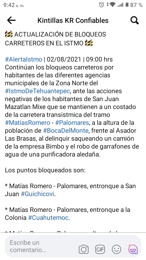 MonitoreoSegur3's tweet photo. Buena tarde @GN_Carreteras @CNAC_GN nos pueden apoyar en validar dra información por favor https://t.co/AgzVSd6QEM