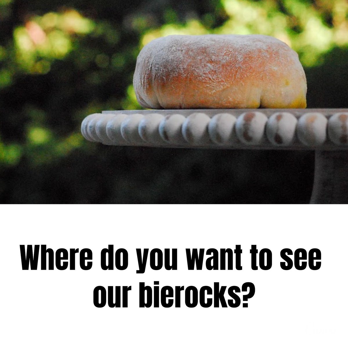BierocksBabe's tweet photo. What Coffee shops would you like to see our bierocks in? If you own a coffee shop or any other shop, shoot us a message! https://t.co/CepNOw2yNu