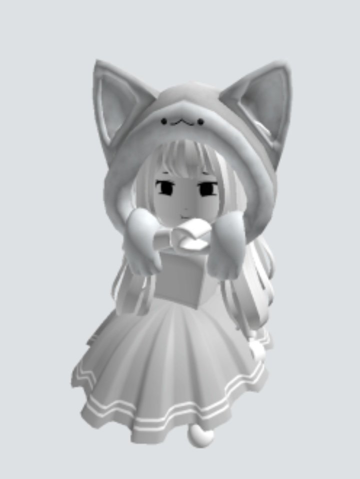 Tiny) Cat Avatar - White