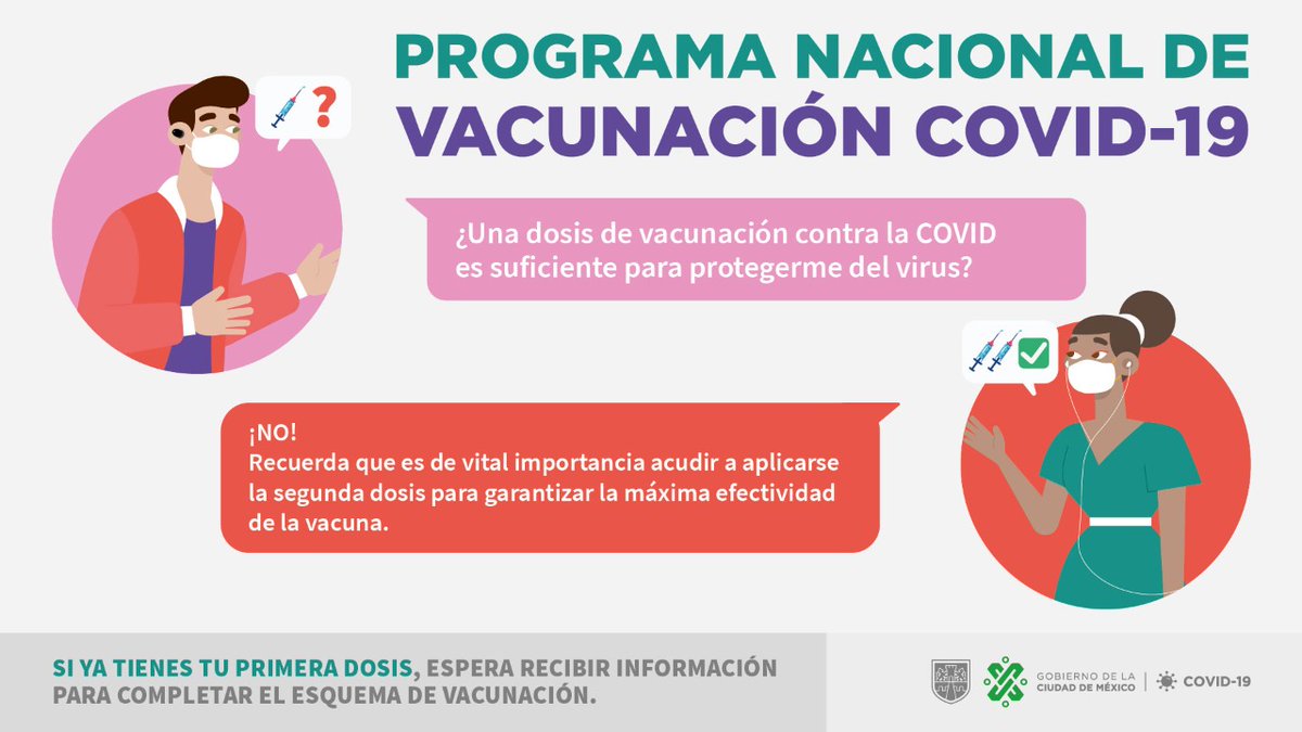 GobCDMX's tweet photo. Las ✌️ dos dosis de la vacuna te protegen sustancialmente, pues disminuyen en gran medida la probabilidad de que te enfermes de #COVID19 👍.

#ProtégeteYProtegeALosDemás 😷 https://t.co/H5suUse5Kl
