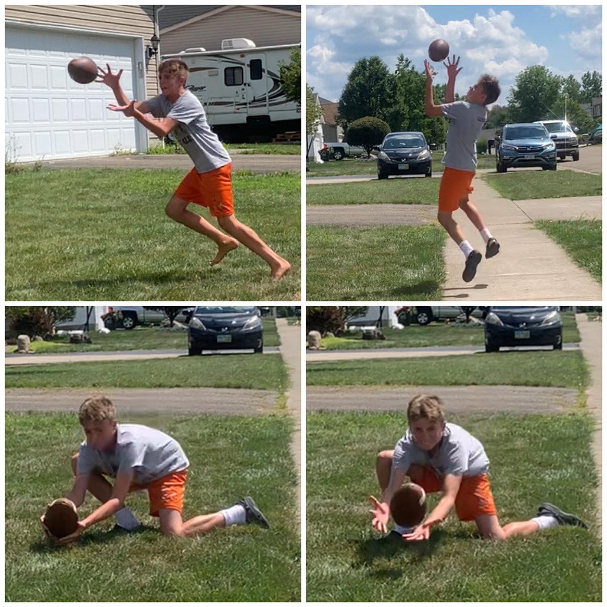 HEATHHSFOOTBALL's tweet photo. Day 68 of chasing 10k. On a quest for 125 catches a day for 80 straight days. Hard work will pay off. Brings us to 8,500 catches so far! The goal is in sight! #DOGup #chasing10k #nodaysoff https://t.co/1g81GMKcGr