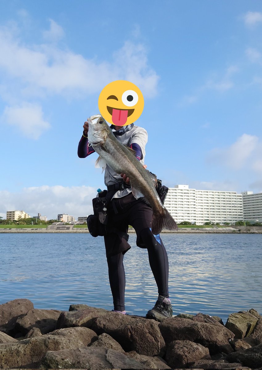 tu_ba_ku_ro's tweet photo. 渋い中起死回生のランカーシーバス！
マジであわせたときエイかと思った（笑）

自己記録更新の満足な一本でした〜

そしてなれないセルフィ〜

しっかり蘇生して元気に泳いでいきました👋

#旧江戸川
#ヴァンキッシュ
#21ラブラックス
#冷音
#シーバス https://t.co/PX9KguGZs1