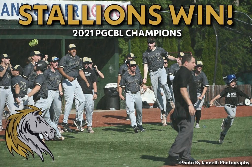 Saugerties Stallions on Twitter "Your 2021 PGCBL Champions, The