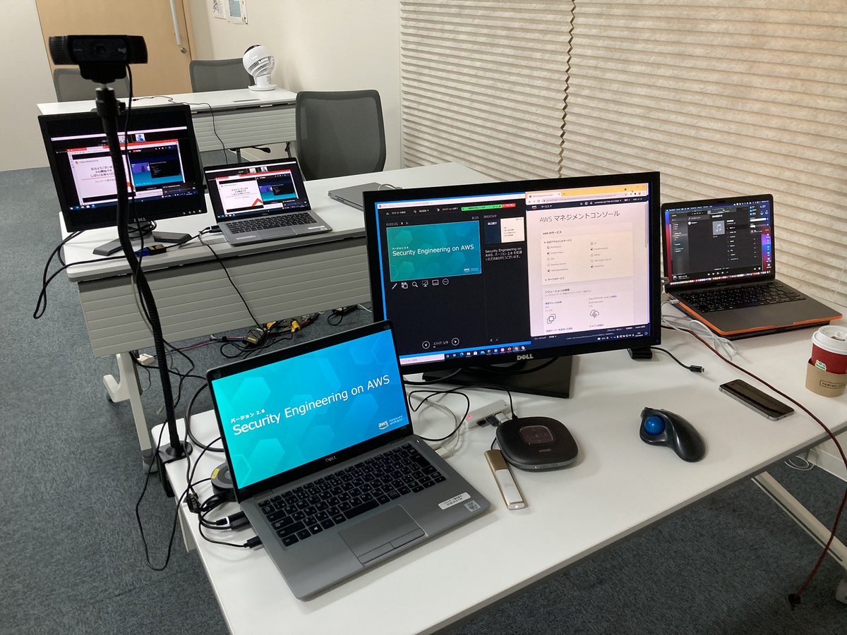 yamamanx's tweet image. 本日よりSecurity Engineering on AWS 3 Days のHere we goです❗️
#securityengineeringonaws
#awstraining
#aws