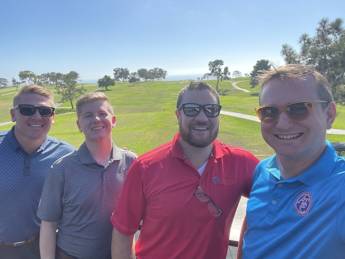 Our West Coast Regional Sales Managers enjoying a beautiful day at Torrey Pines Golf Course in California! #WorkHardPlayHard