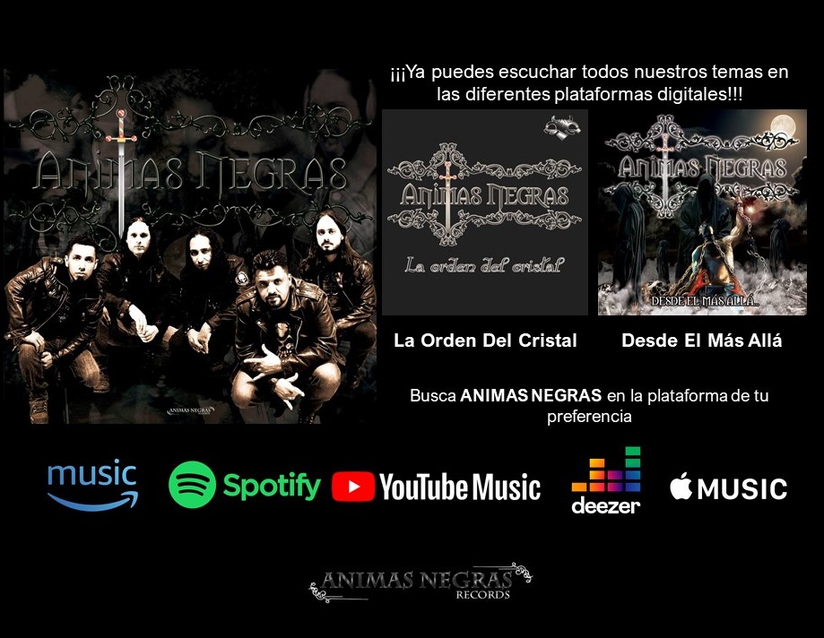 Ya puedes escuchar todas nuestras canciones en la plataforma de streaming de tu preferencia!!! #AmazonMusic #Spotify #YouTubeMusic #Deezer #AppleMusic