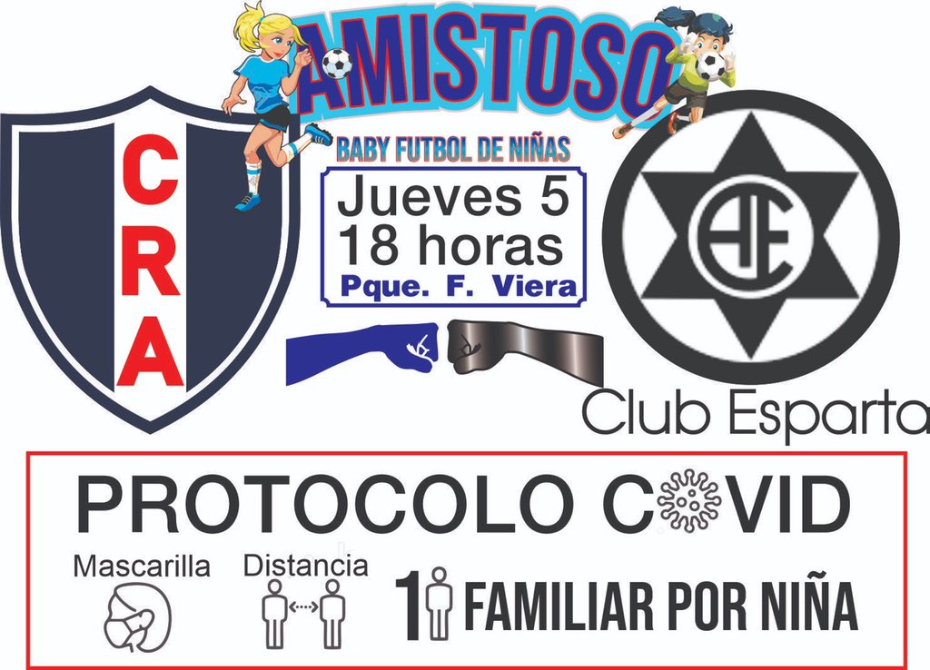 ClubEsparta's tweet photo. #FúbolInfantilFemenino
Este jueves a las 18 horas las niñas espartanas disputarán un amistoso ante Rosario Atlético desde las 18 horas en el Parque Federico Viera. 
Les deseamos éxitos a nuestras niñas y por sobre todo que disfruten ! ⚽️🏃🏻‍♀️ https://t.co/sze29t3UW6