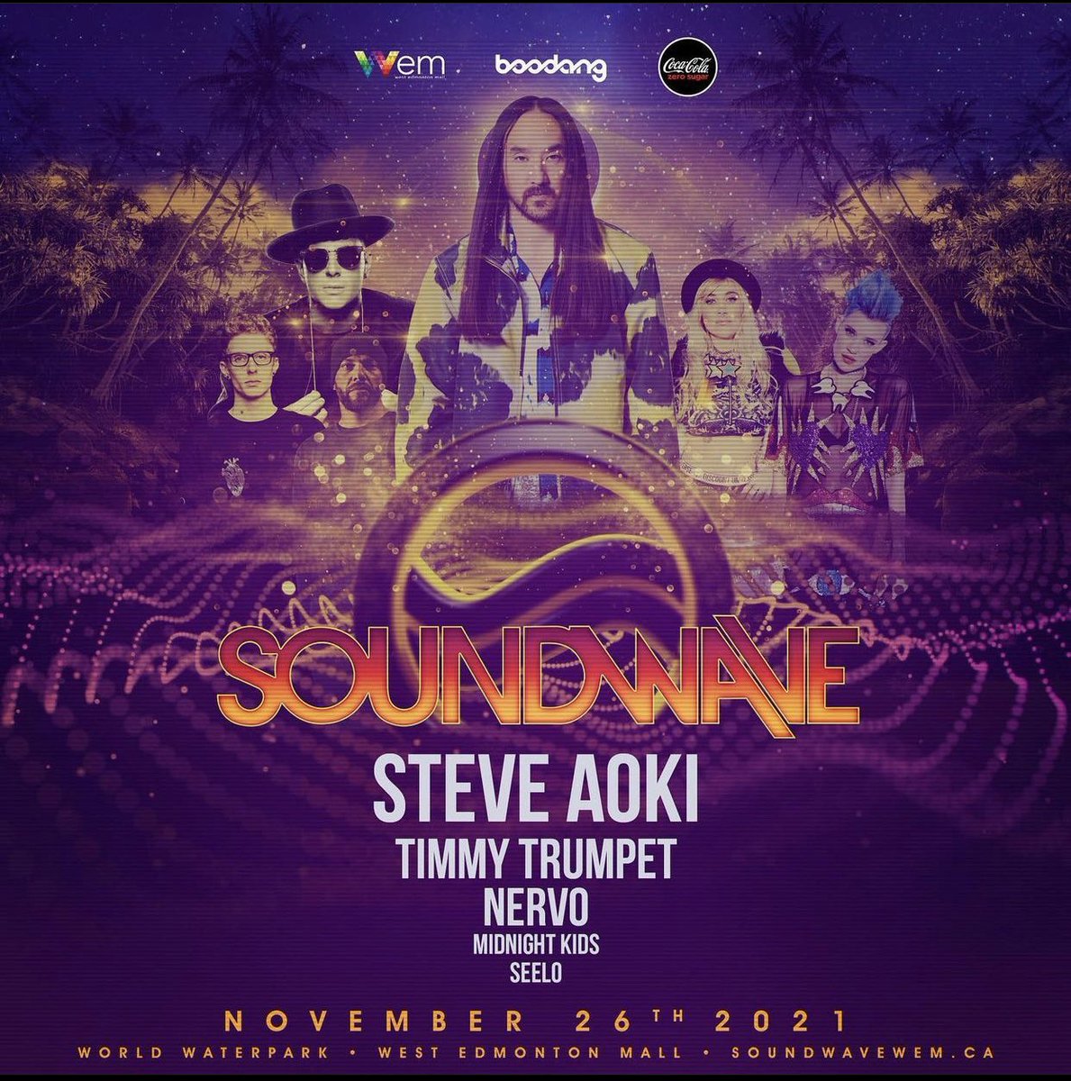 We are pleased to announce that SOUNDWAVE will return on November 26th, 2021!  If you currently have tickets - these will be valid. 
Tickets are already 50% sold out.  This will be the first SOUNDWAVE in nearly 2 years.