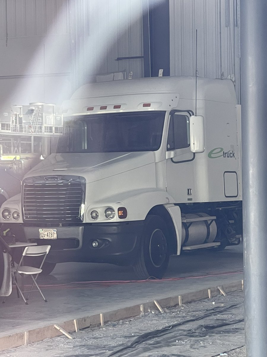 StonkStonkowski's tweet photo. Taking DD next level today with a road trip with @benji_bobby. eTruck confirmed and banner next to it indicates they may be taking this to trade shows.  $PSWW https://t.co/e6SYWUMY9P