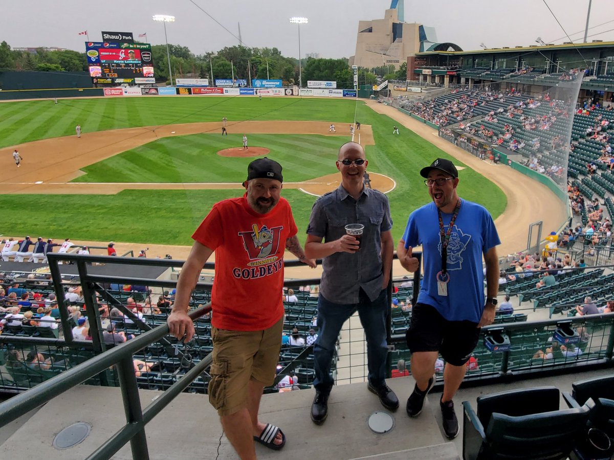 The Fish are back! <a href="/Wpg_Goldeyes/">Winnipeg Goldeyes</a> home opener with <a href="/MarkMorrisRadio/">Mark Morris</a> and <a href="/GonzoTheRadio/">AJ Leite</a> 
#Winnipeg