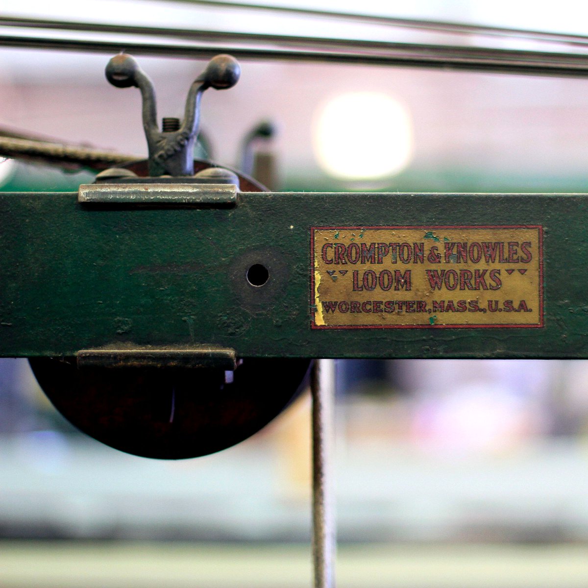 HustonTextile's tweet photo. Our #heritage #textilemachines are not only treasured relics from the past, they are branded with some pretty cool #vintagetypography... like this! 👇
#madeinusa #textilemachinery #lettering #cromptoncollective #shuttleloom #selvedge https://t.co/Upd1CjYzSK