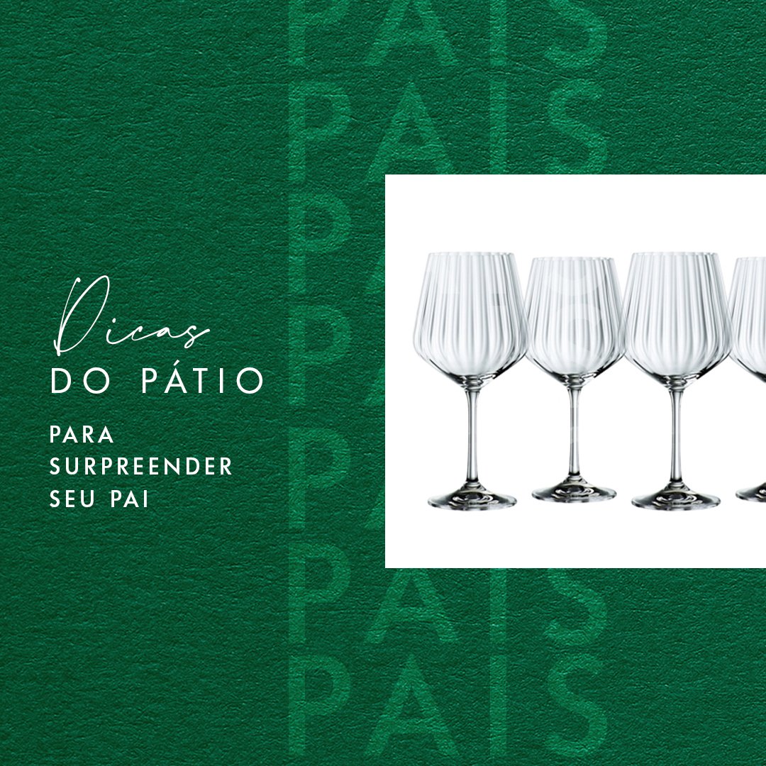 🎁Dicas de presente para o Dia dos Pais. 🍸Aproveite a promoção Pátio: até 8 de agosto, 500 reais em compras = 1 Kit de especiarias Tanqueray (limitado a 1 por CPF). Beba com moderação. Não compartilhe com menores de 18 anos. Regulamento em patiosavassi.com.