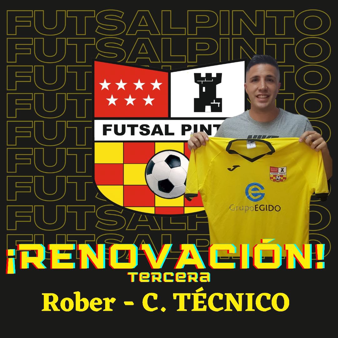 pinto_fs's tweet photo. Hoy toca anunciar a los entrenadores que dirigirán a nuestros dos equipos esta temporada 😊

Comenzamos con la renovación de @Rober_Titi_8 que seguirá al mando de nuestro #3ªDivisión, un placer que esté otra temporada más con nosotros 💪🏻💛

¡ Mucha suerte Rober !

#VamosPinto https://t.co/7eRUk1CVil