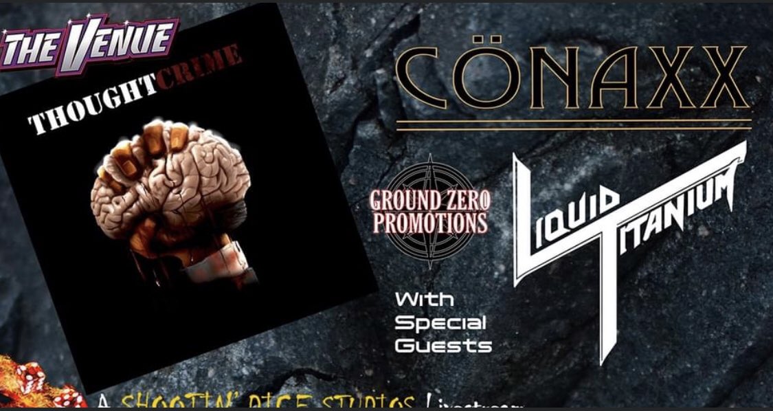 THIS FRIDAY NIGHT AT <a href="/THEVENUE/">thevenue</a> COME SEE <a href="/THOUGHTCRIME/">Thought Crime</a> <a href="/CONAXX/">Suka Isi Cangcut</a> <a href="/LIQUIDTITANIUM/">Lizard Astronaut</a> &amp; <a href="/CHANCE/">Chance</a> *LIVE*