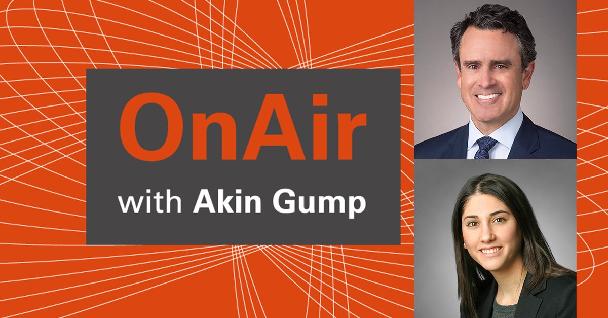 akin_gump's tweet photo. NEW PODCAST EPISODE: OnAir with Akin Gump: "Employer Vaccine Mandates—What You Need to Know," with Bob Lian and Lauren Leyden.

On everyone's minds, employer and employee both. Listen to what our lawyers have to say on what can—and can't—be required.
https://t.co/fQngIaxSnB https://t.co/qmExqa6mvo